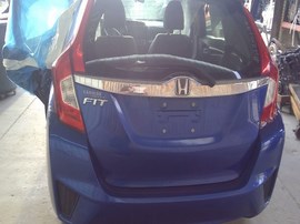 2017 HONDA FIT, BLUE, EX-L MODEL, 1.5L, AT,  A25199